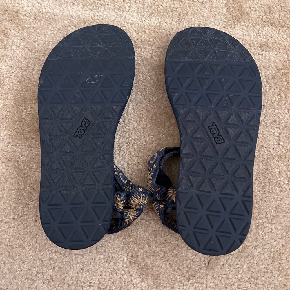 Sun and moon insignia blue Tevas - Picture 5 of 5